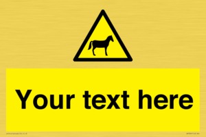 Custom warning horses